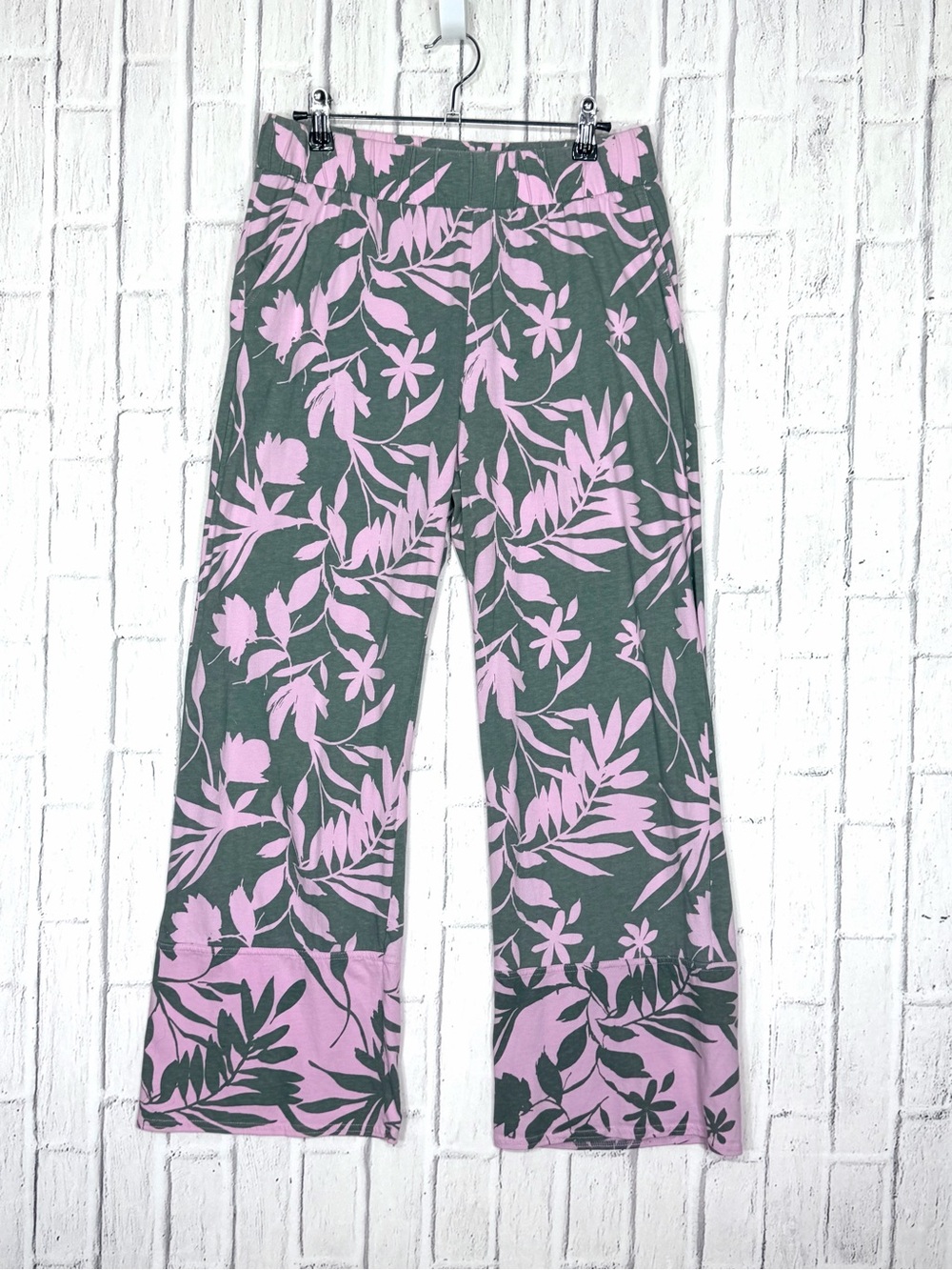 🌿💗 PACT SET 100% Organic Cotton Floral Robe & Pants Set M / M-L - Picture 8 of 14